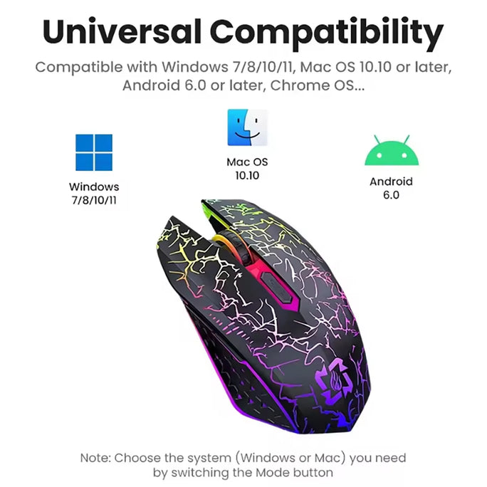 2.4G Bluetooth Wireless Mouse Gaming Mouse Silent
