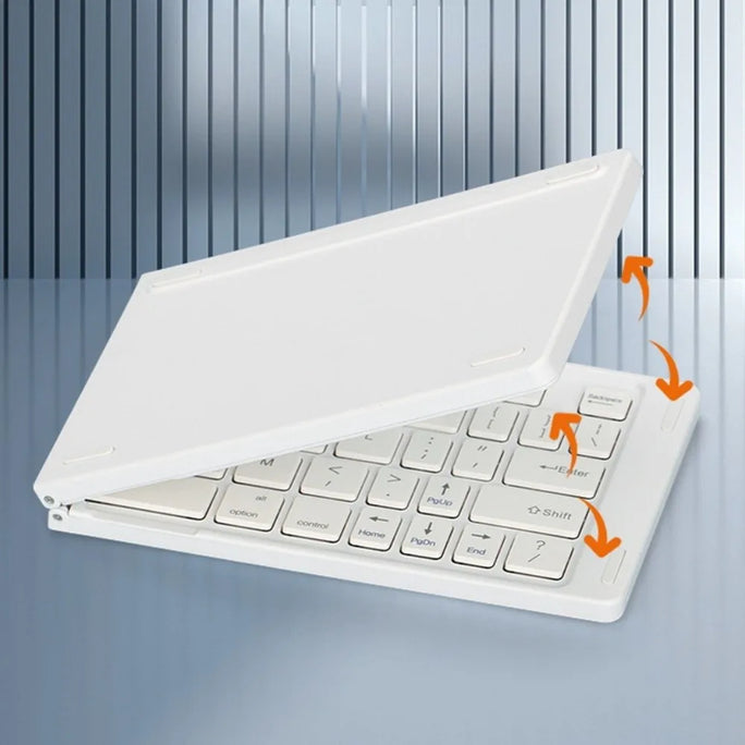 Mini Wireless Folding Keyboard Slim Design Lightweight Bluetooth