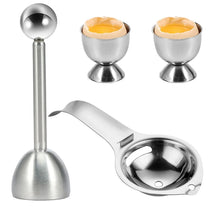 Egg Shell Opener Hard Soft Boiled Egg Cups Stainless