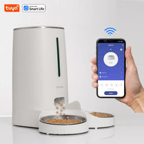 4L Automatic Pet Feeder for1/2Cats,WiFi Smart Feed