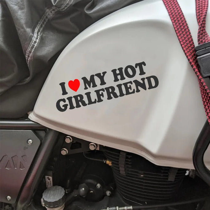 1Piece I Love My Hot Girlfriend Heart, Woman Girl