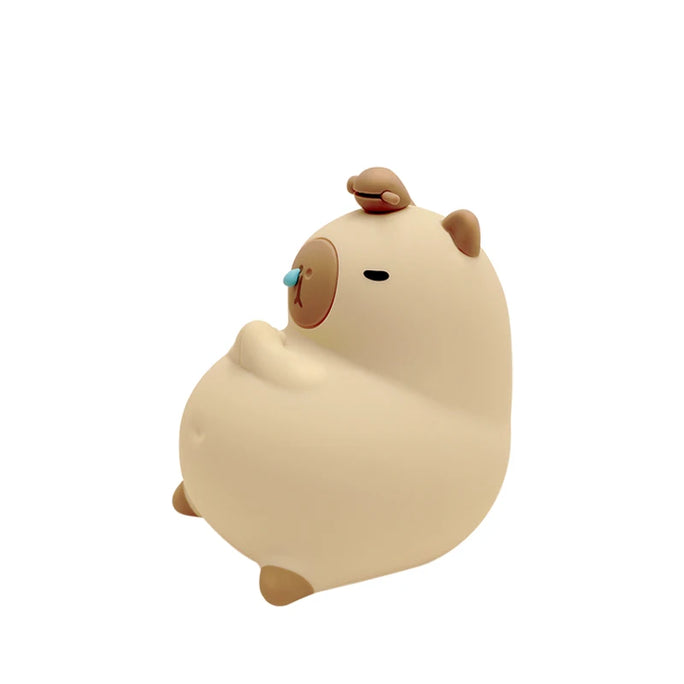 +Cute Cartoon Capybara Silicone Night Light USB Rechargeable
