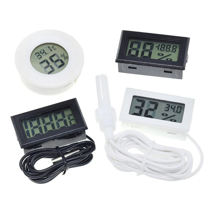 Mini LCD digital thermometer used for freezer temperature