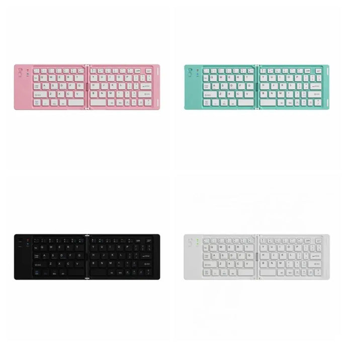 Mini Wireless Folding Keyboard Slim Design Lightweight Bluetooth