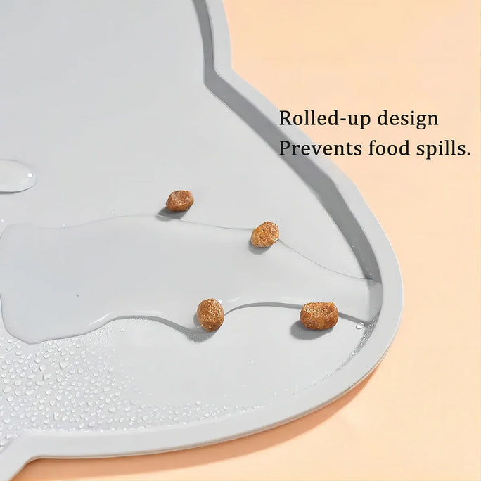 Pet silicone food mat waterproof, anti-slip