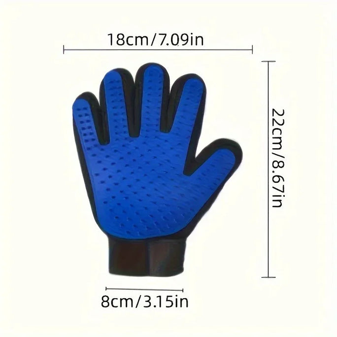 1pc Pet Grooming Gloves - Gentle Deshedding Brush