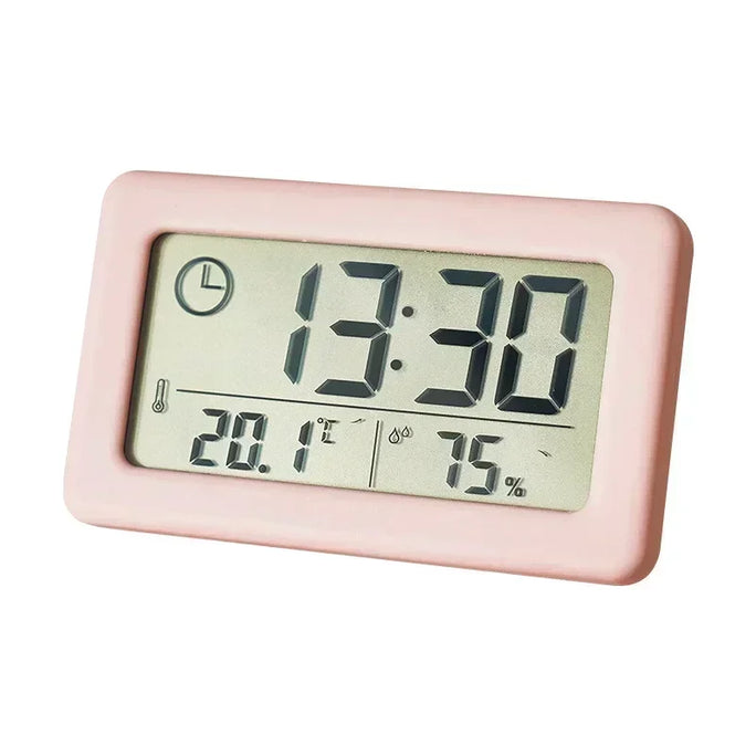 12/24 Hours Wall Clock Thermometer Digital