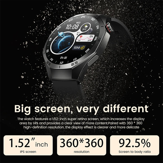 2025 New For Huawei GT5 Pro Smart Watch Men AMOLED Screen GPS