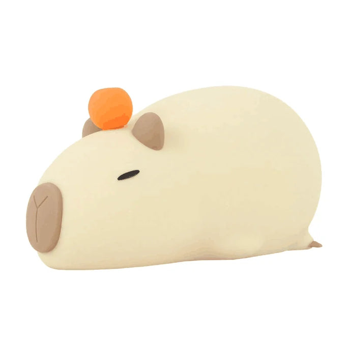 +Cute Cartoon Capybara Silicone Night Light USB Rechargeable