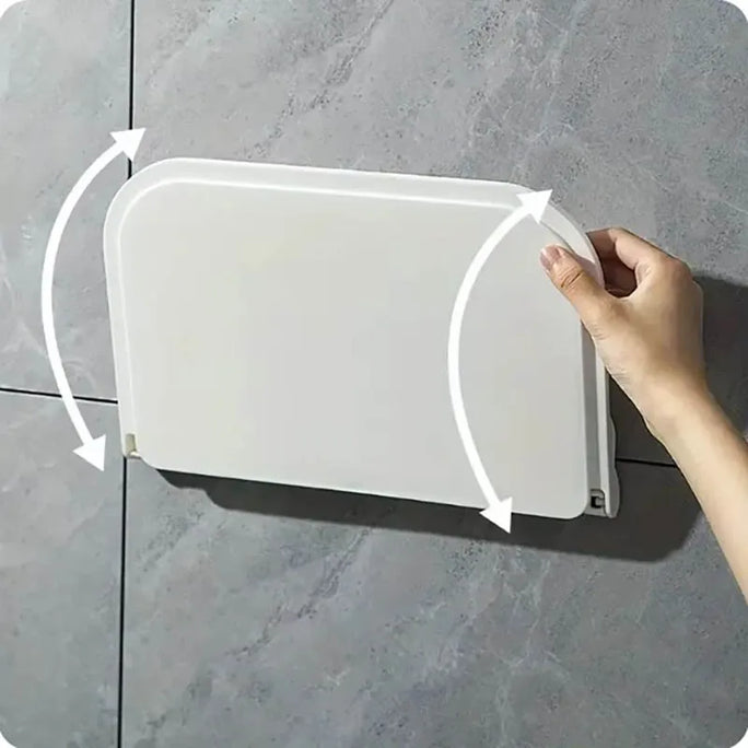 1pc Foldable Wall-mounted Shelf, For Bathroom, Toilet