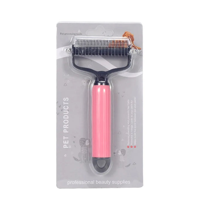 Pet Deshedding Brush Cat Comb Self Cleaning Hair