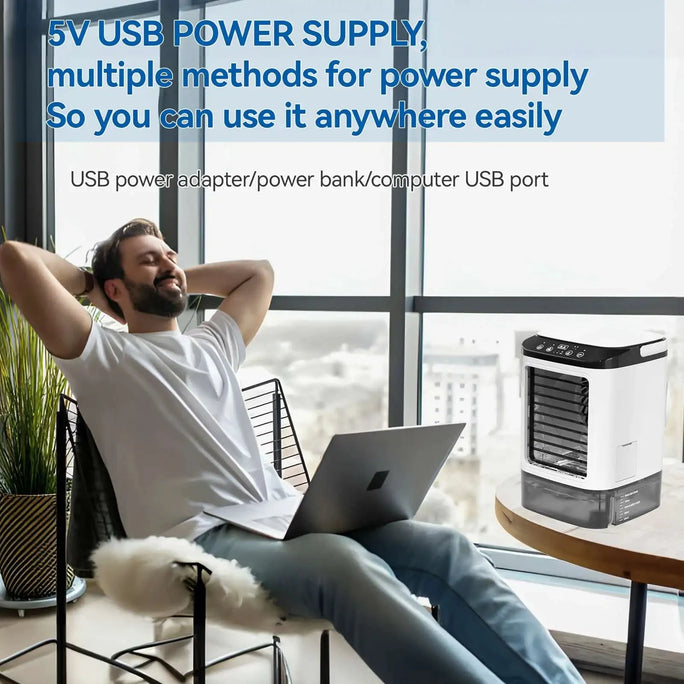 Portable Air Conditioner 3-Speed Small AC Unit Mini