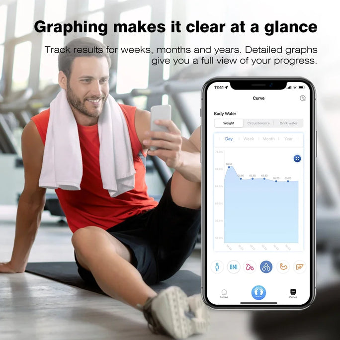 INSMART Bathroom Scale Bluetooth Smart Wireless Digital Body Weight