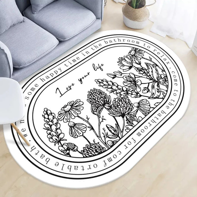Kitchen floor mat Household dirt-resistant diatom