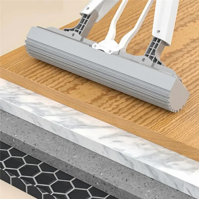 A19F-Portable Mini Mop Self-Squeeze Sponge Roller