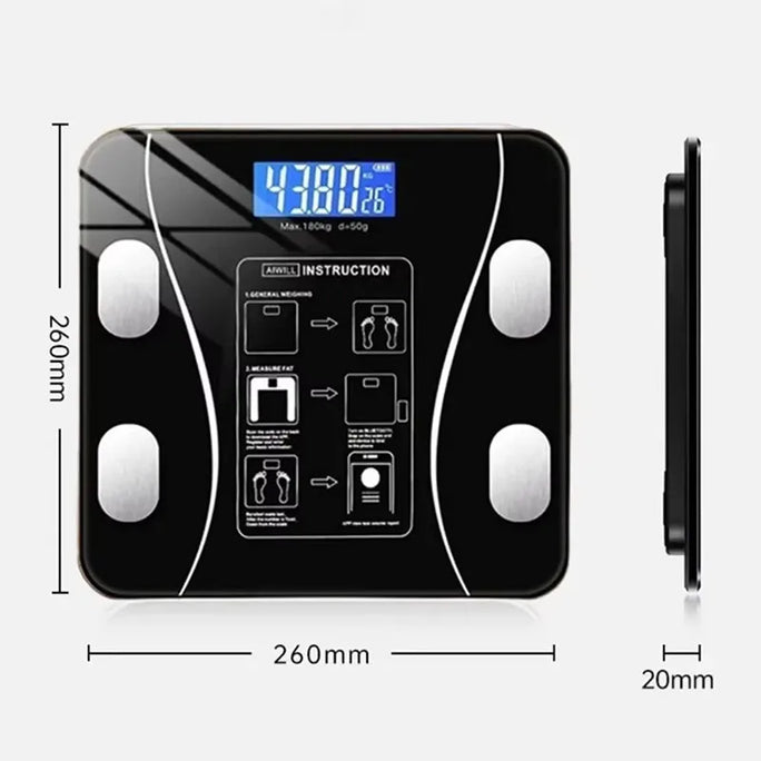 Smart APP synchronized body fat scale bathroom digital scale Bluetooth