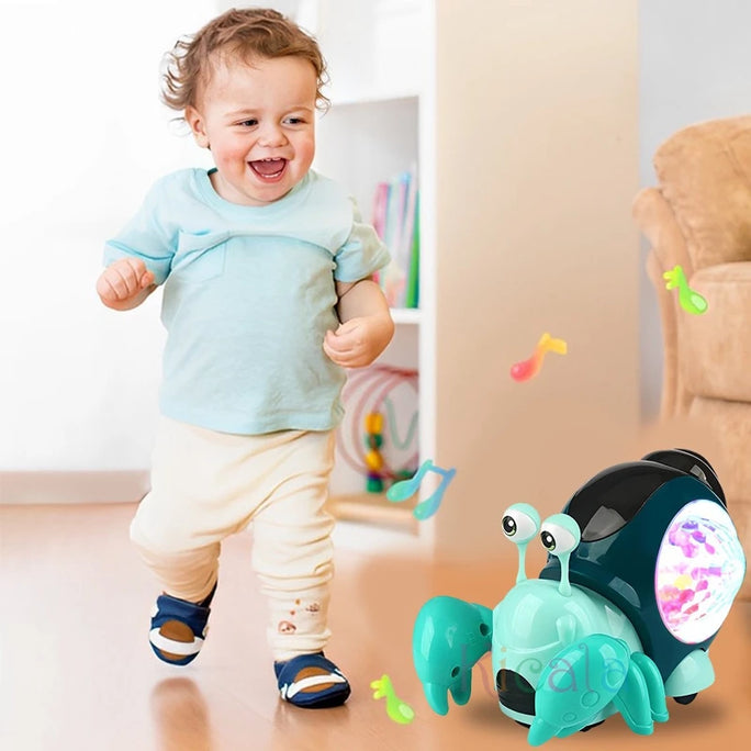 Crawling Crab Baby Toys With Music Light Up