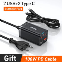 Baseus GaN3 100/ 65W Desktop Charger Quick Charge QC 3.04.0