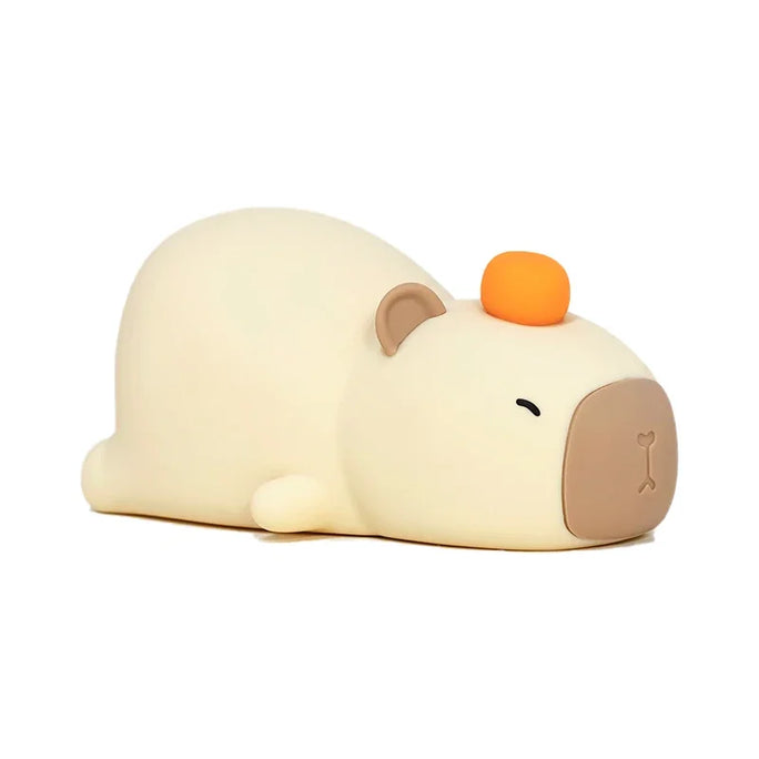 +Cute Cartoon Capybara Silicone Night Light USB Rechargeable