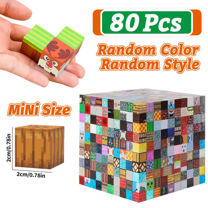 Magnetic Building Blocks Mine World Magnet Cube