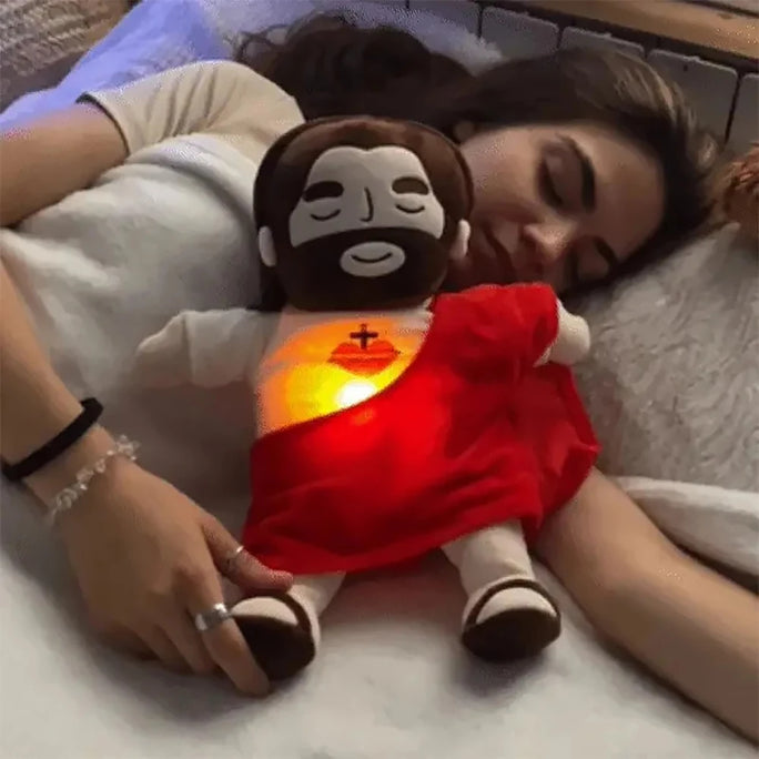 Jesus Plush Baby Soothing Breathing Toy