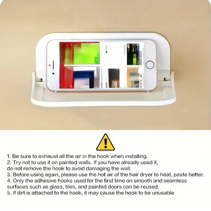 1pc Foldable Wall-mounted Shelf, For Bathroom, Toilet