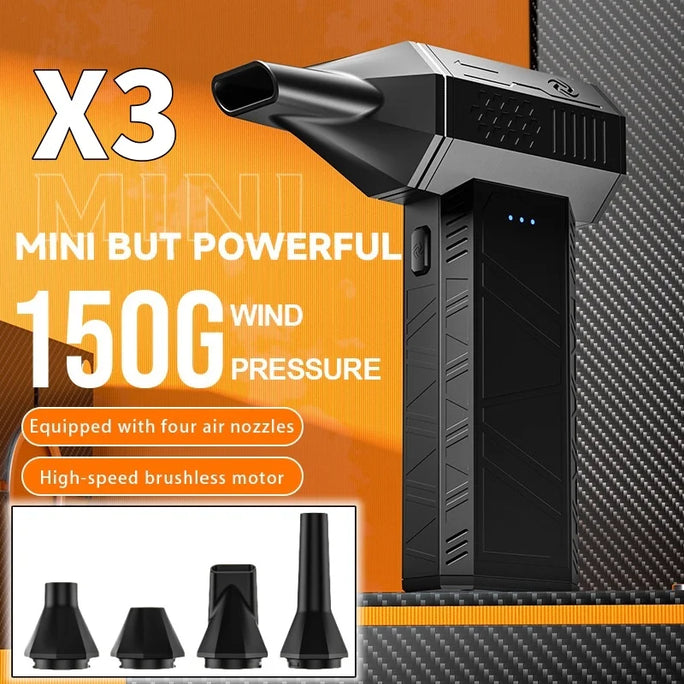 X3 Mini Turbo Jet Blower 350000RPM Powerful Air