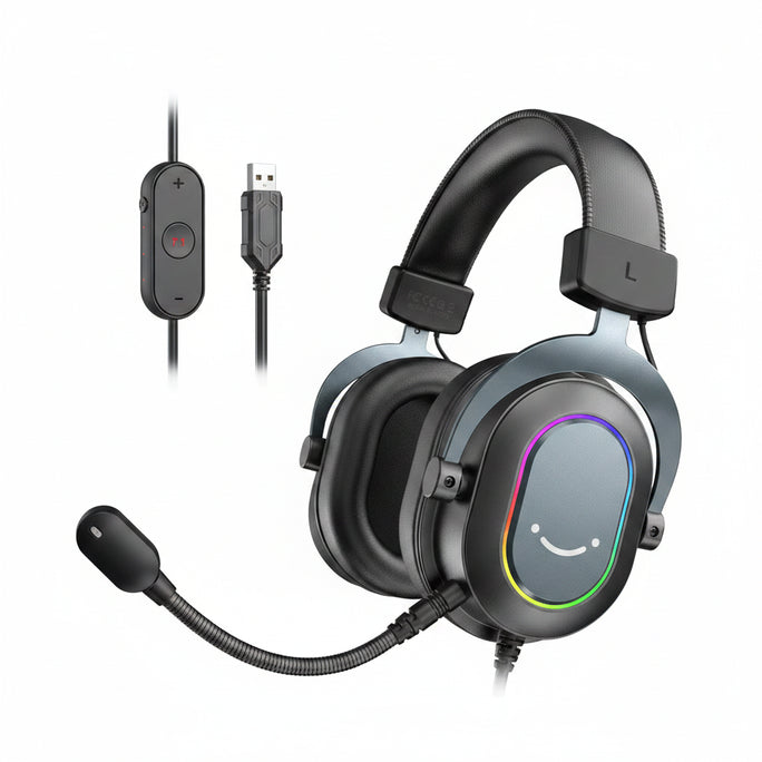 Fifine Dynamic RGB Gaming Headset with Mic