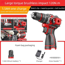Brushless Electric Drill Tapping Cordless Impact Drill Metal
