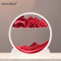 7/12 Inch 3D Moving Sand Art Picture Round Glass