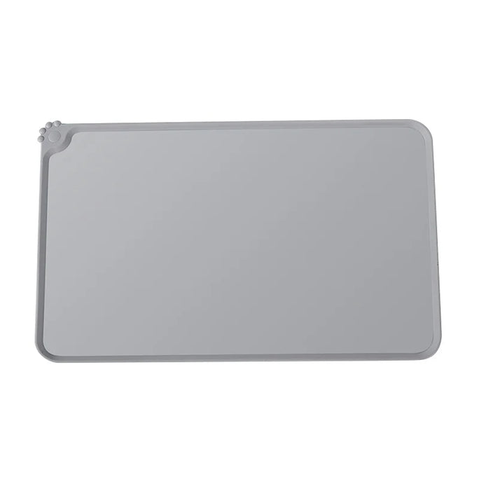 Dog Cat Bowl Food Mat with High Lips Silicone