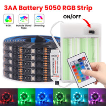 5V 5050 2835 RGB LED Strip Light Battery Power