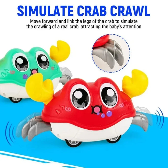 Crawling Crab Tummy Time Walking Dancing Toy Baby