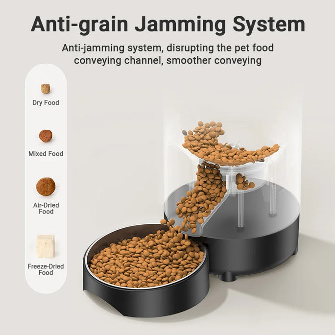 ROJECO Automatic Pet Feeder 2L Smart Cat Food Kibble