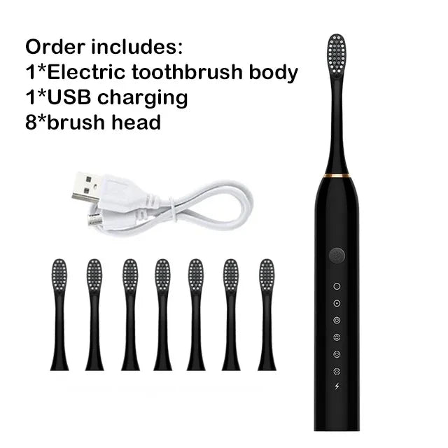 Sonic Electric Toothbrush Adult Smart Timing Tooth