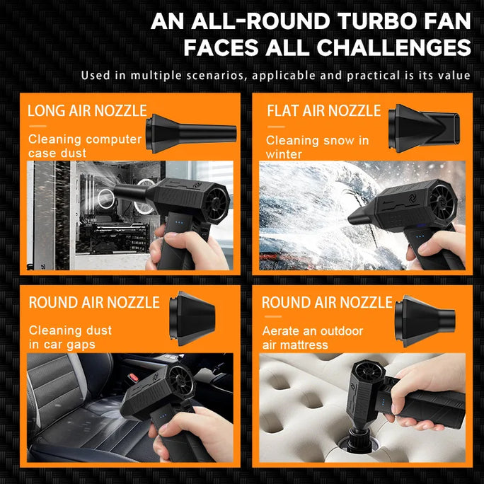 X3 Mini Turbo Jet Blower 350000RPM Powerful Air