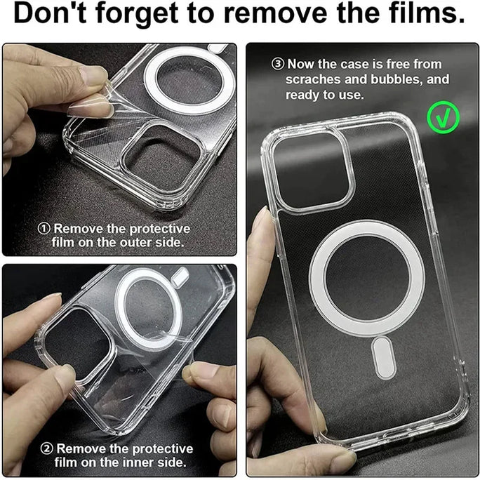Original Magnetic Magsafe Transparent Case