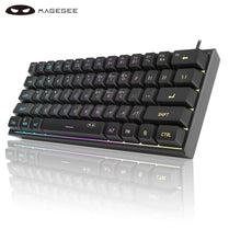 MageGee Mini 60% Gaming Keyboard, RGB Backlit 61 Key